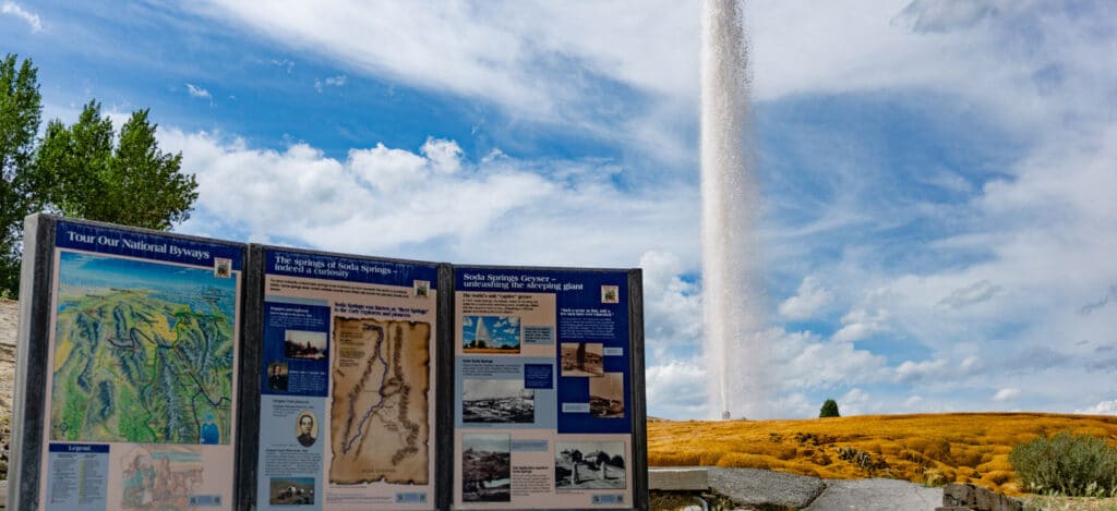 Soda Springs Idaho captive geyser