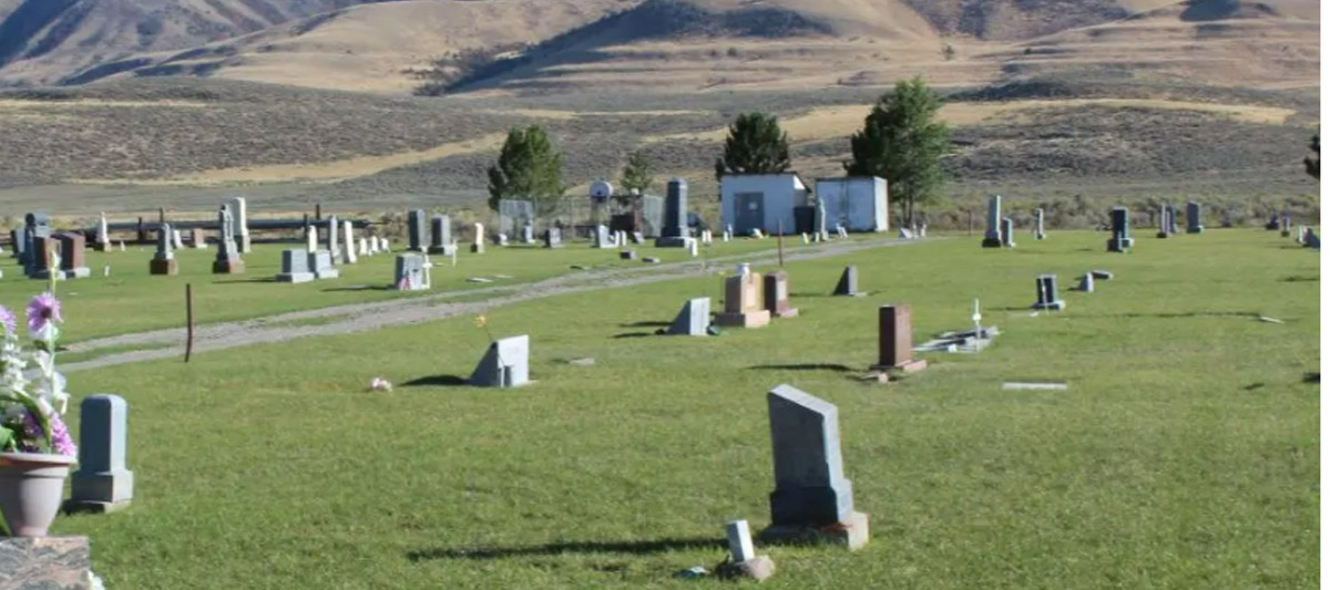 One Man Two Headstones Ben Waldron lost leg in Samaria Idaho cemetery