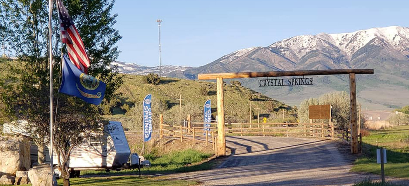 Crystal Springs Campground between Lava Hot Springs and McCammon Idaho
