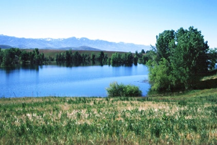 Foster Reservoir near Preston Idaho