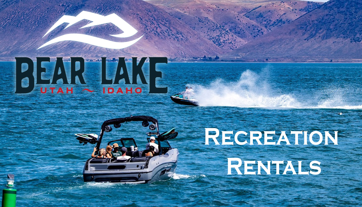Rent ATVs, UTVs, Bikes, Jet Skis, SUP-Boards, Kayaks, Wakeboards, water toys, Snowmobiles and more in the Bear Lake Valley in Utah and Idaho.