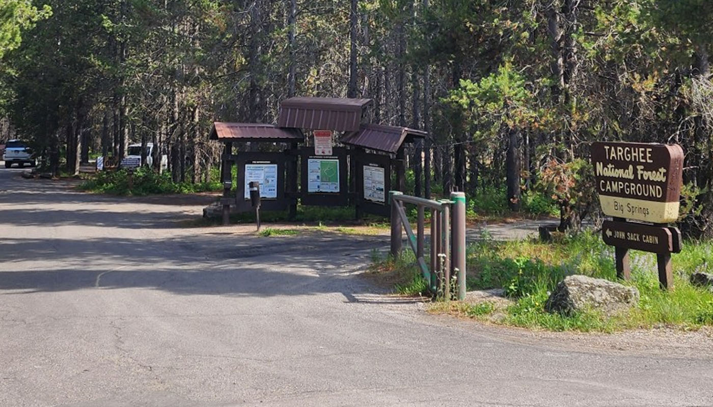 Big Spring Campground near Lava Hot Springs Idaho