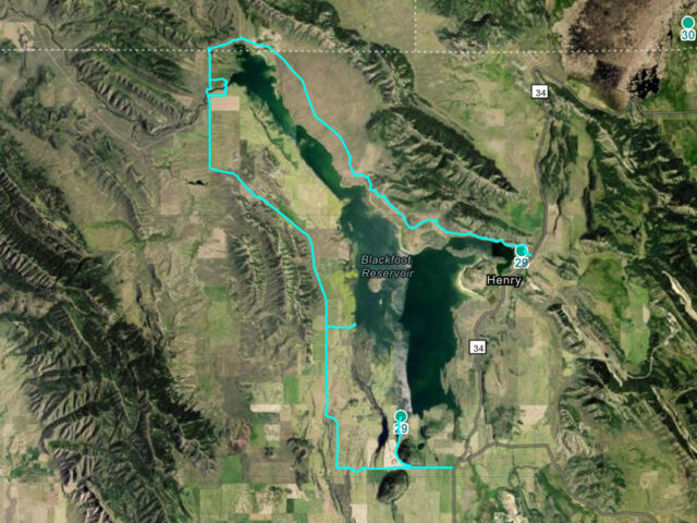 Blackfoot Reservoir Birding Route
