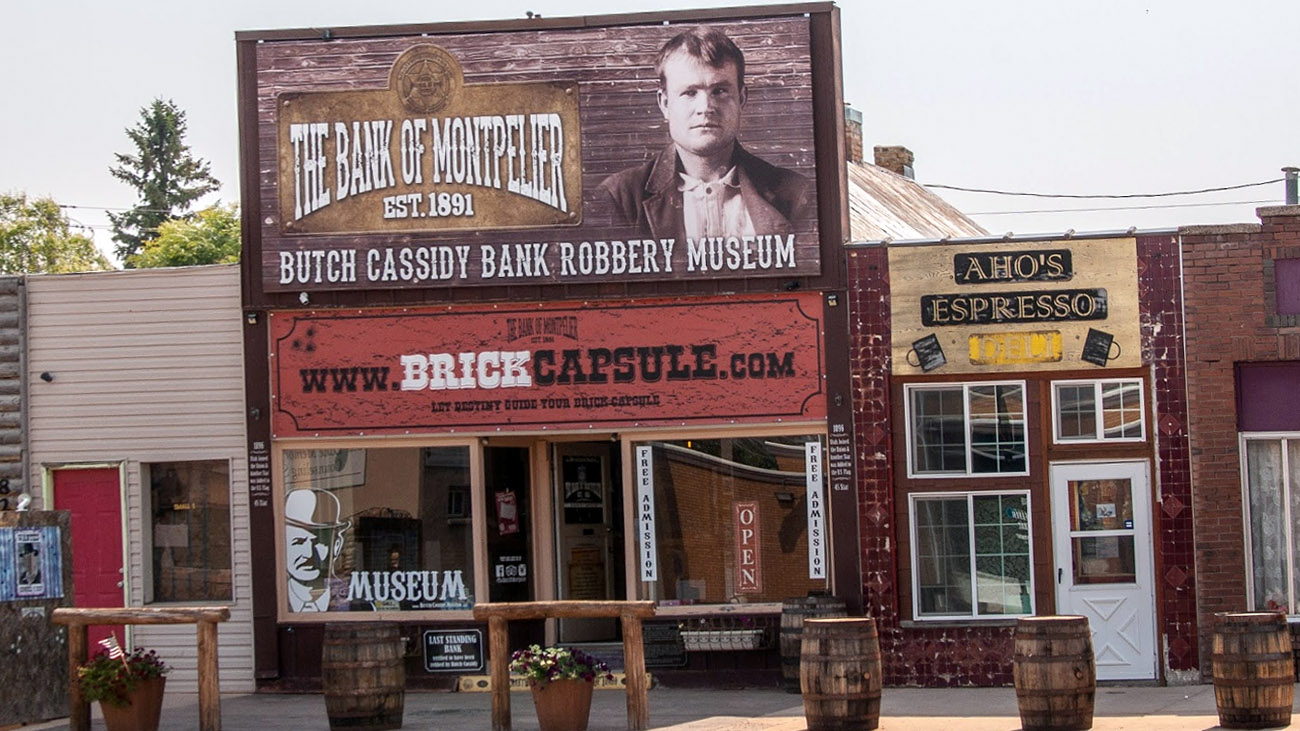 Butch Cassidy Museum about the Montpelier Bank Heist
