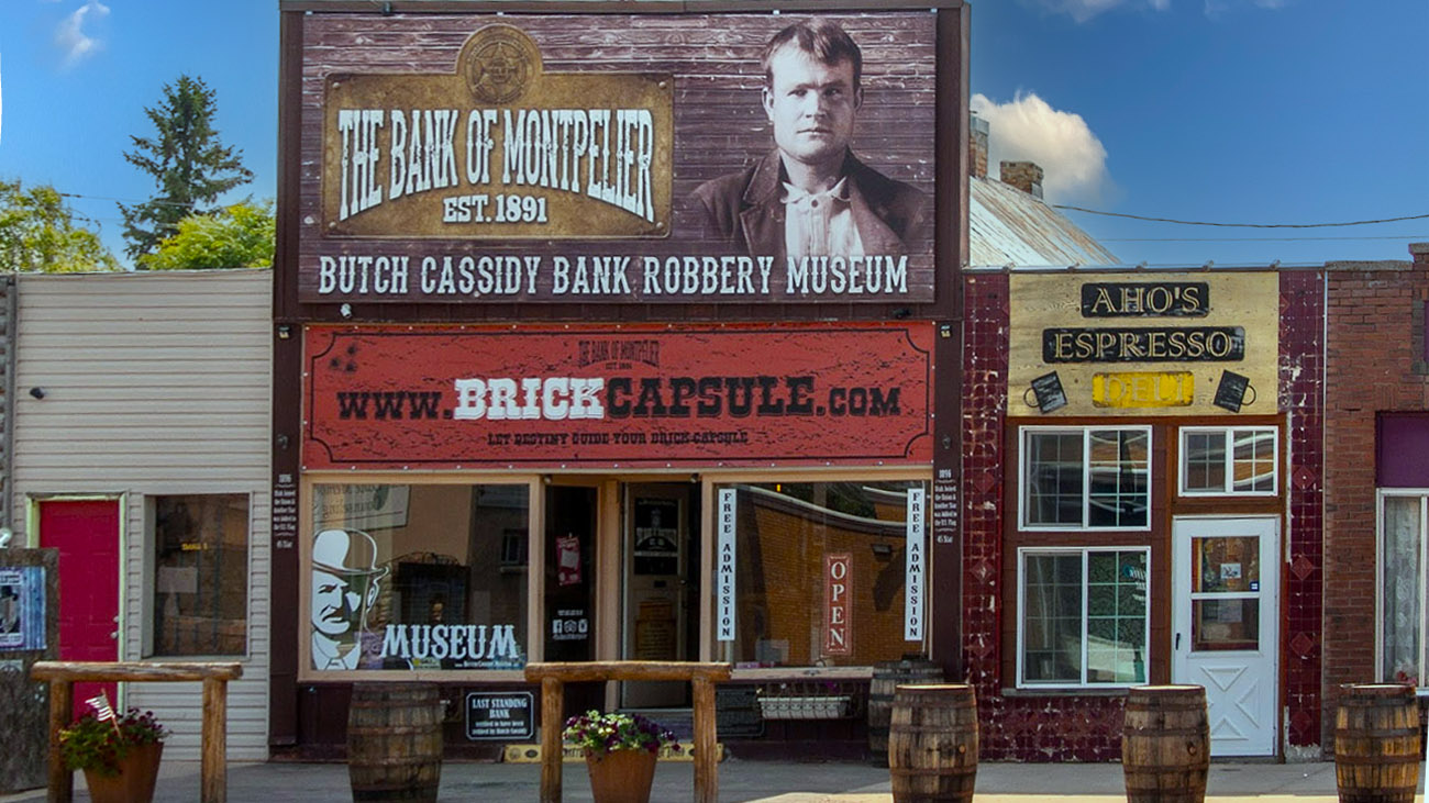 Butch Cassidy Museum about the Montpelier Bank Heist