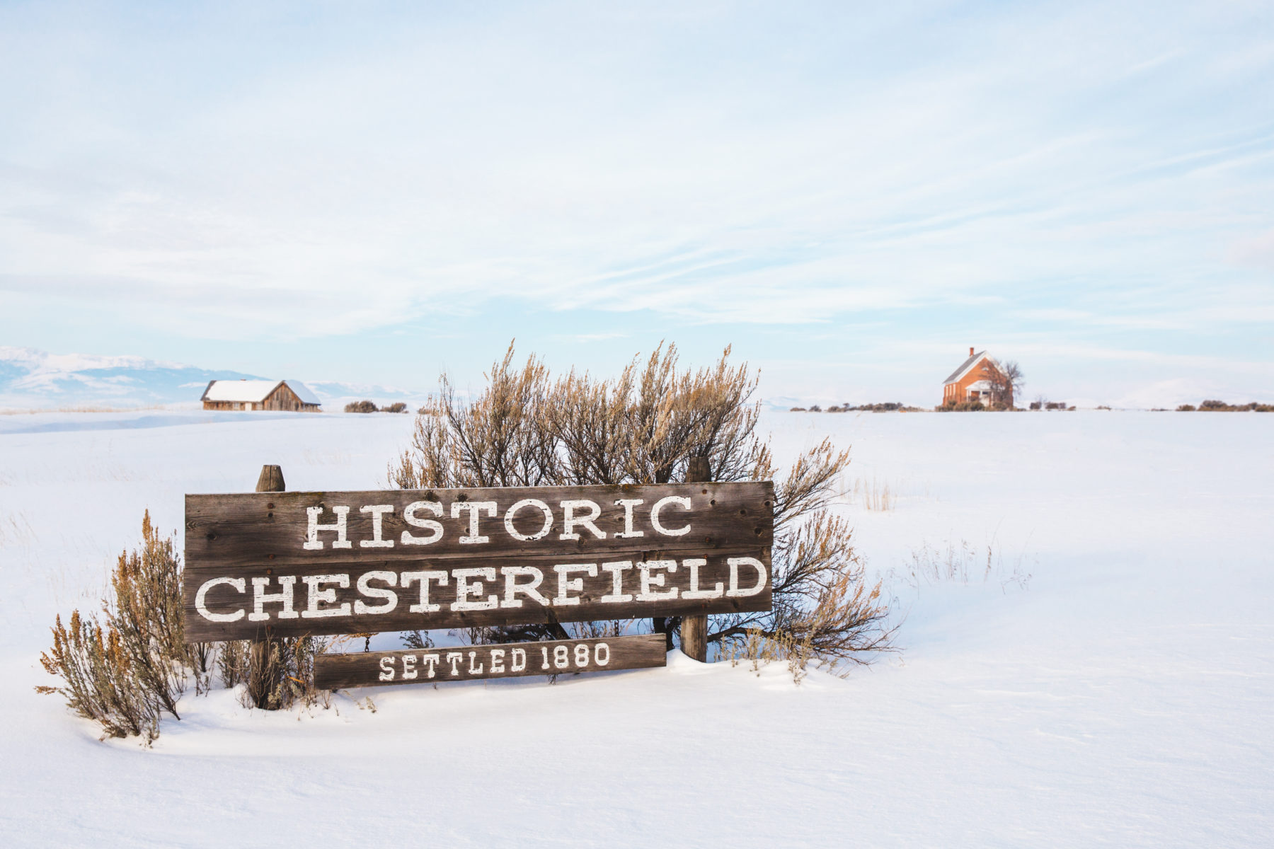 Chesterfield Historic Townsite near Bancroft Idaho