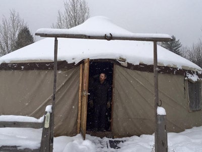 East Mink Creek Nordic Center Yurt near Pocatello Idaho