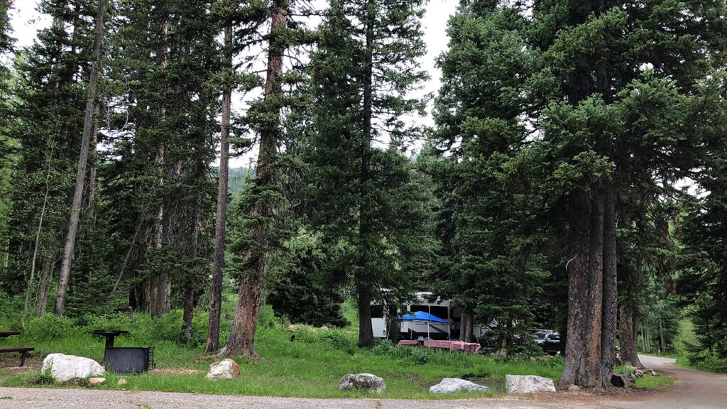 Emigration Campground Group site near Montpelier, Idaho