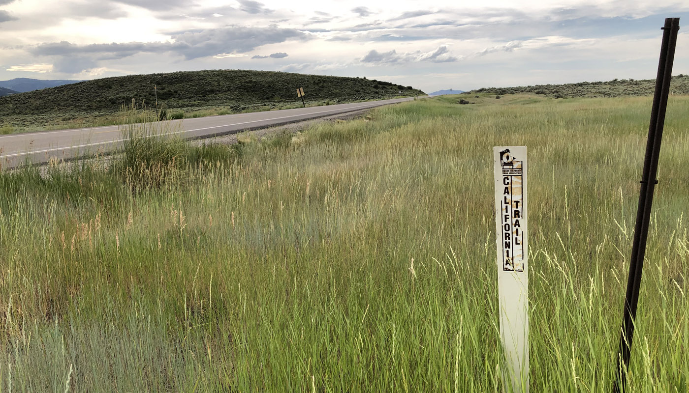 Georgetown Summit Oregon-California Trail Markers near Soda Springs Idaho