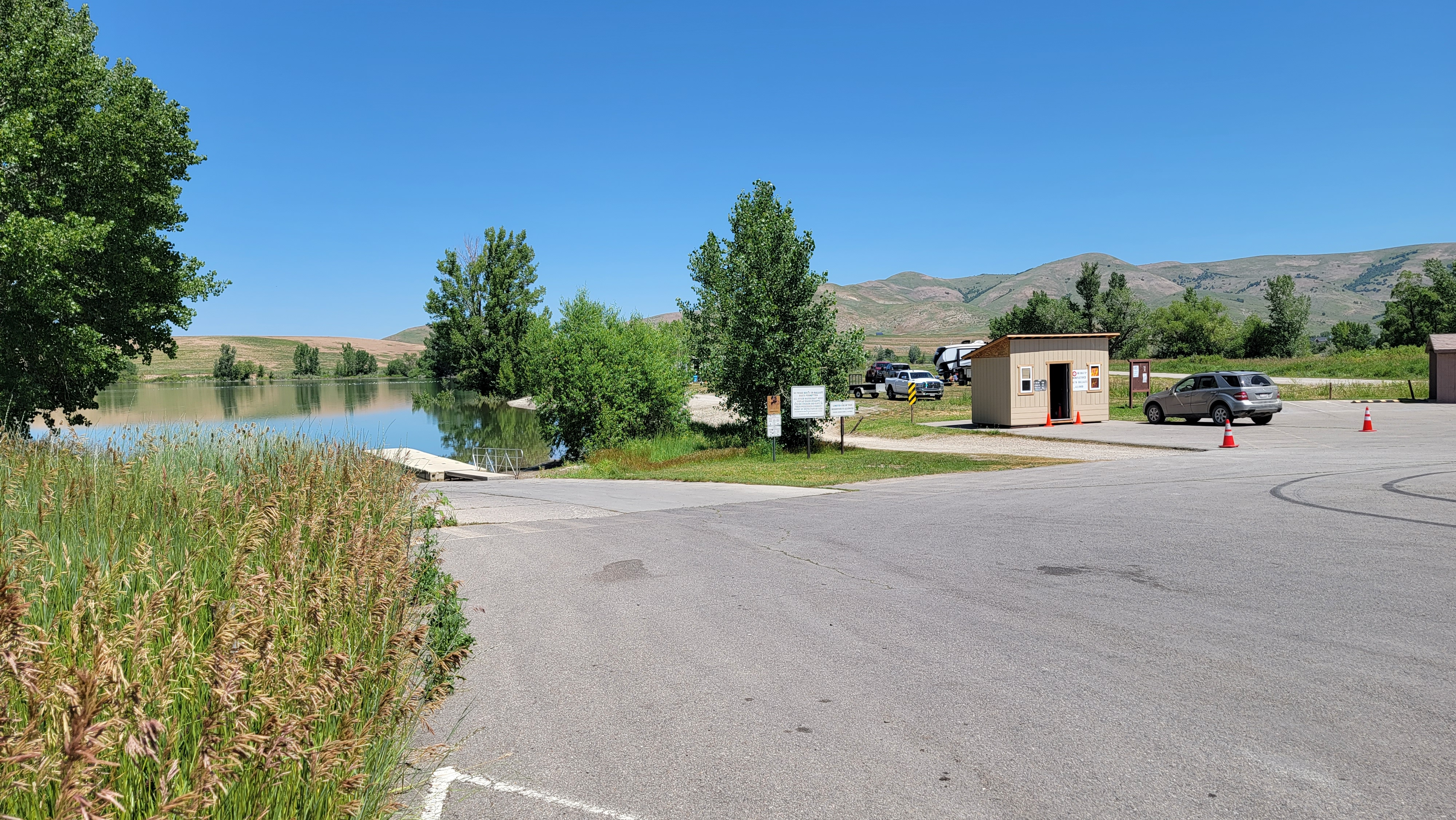 Glendale Reservoir Boating, Fishing and Camping near Preston Idaho
