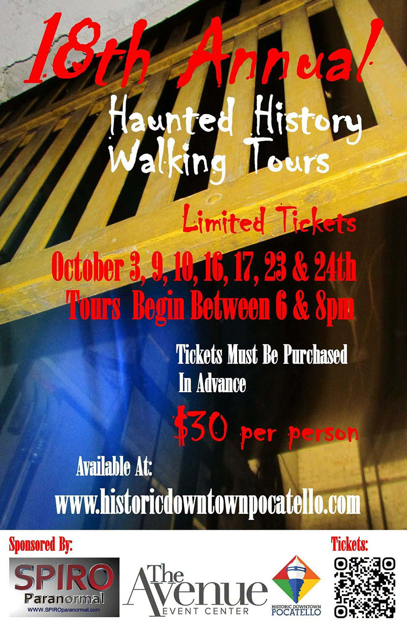 Haunted History Tours in Historic Downtown Pocatello Idaho