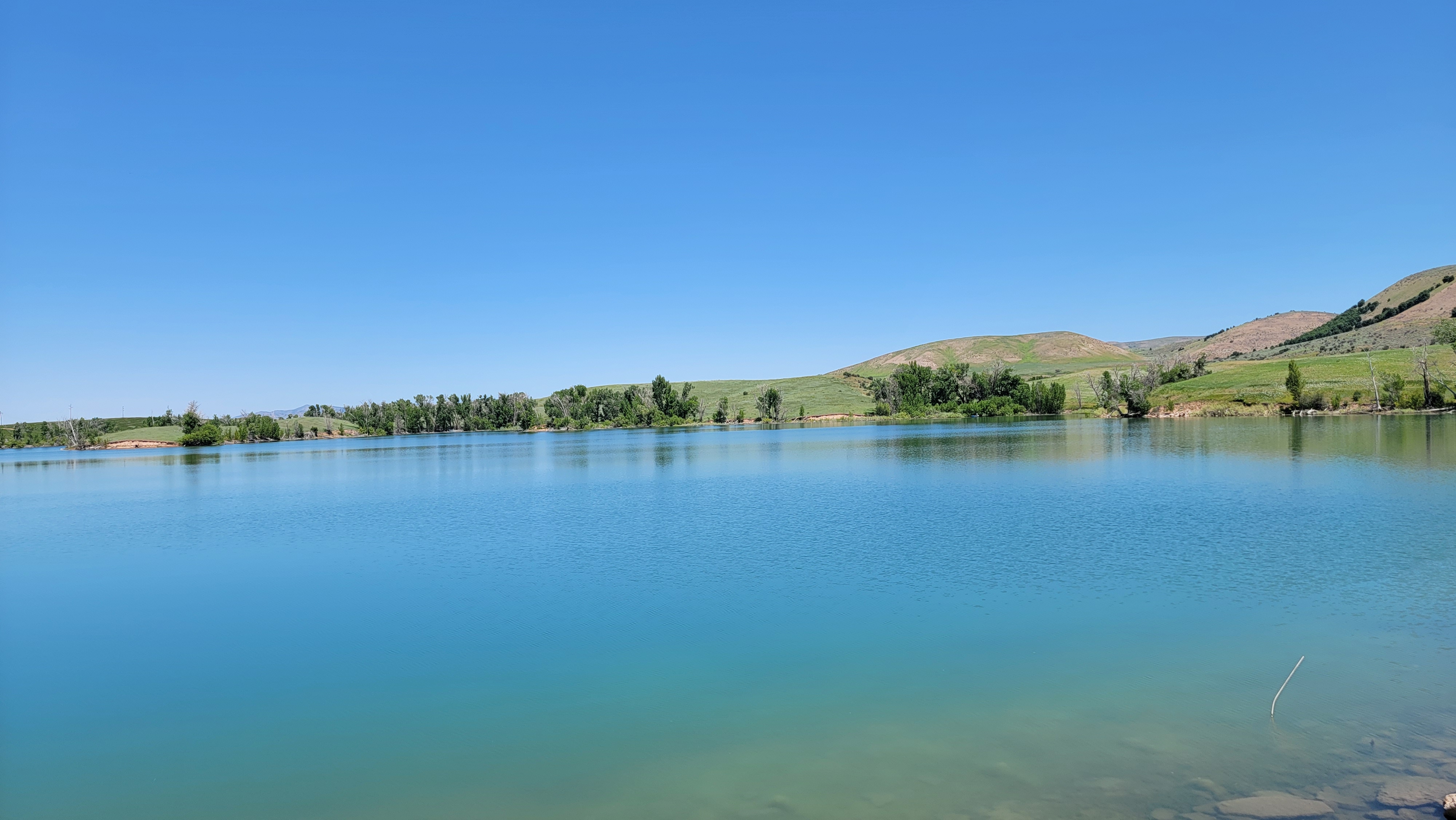 Lamont reservoir near Preston Idaho fishing and boating