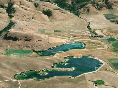Lamont fishing reservoir near Preston Idaho