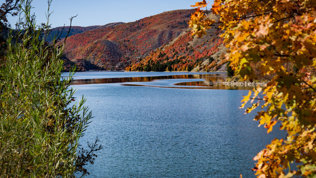 Oneida Narrows Reservoir in Southeast Idaho High Country