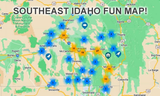 Southeast Idaho recreation map